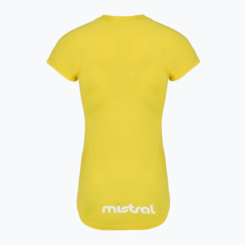 Koszulka do pływania damska Mistral Miami Lycra yellow 5