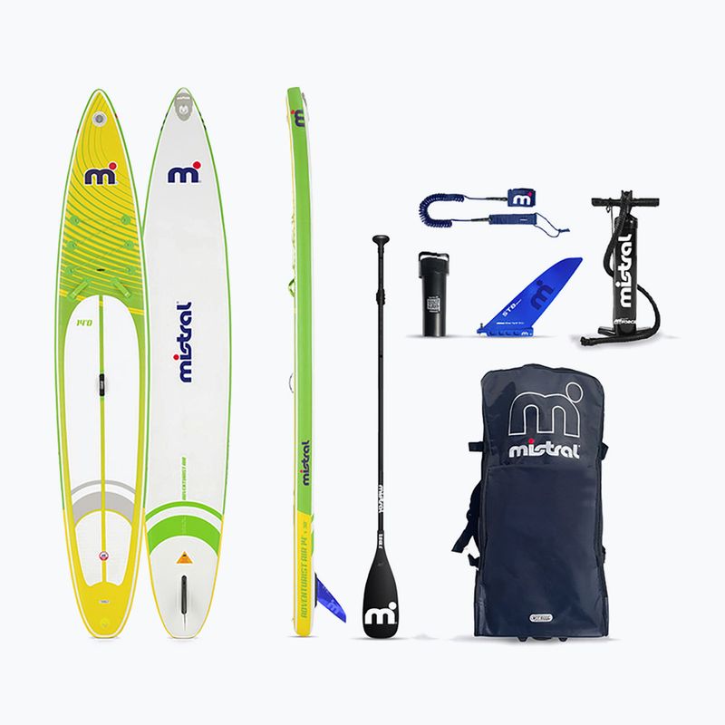 Deska SUP Mistral Adventurist Air 14'0" green/white/yellow