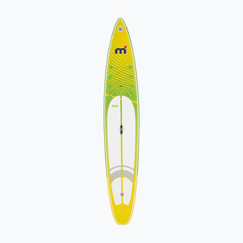Zestaw deska SUP pompowana Mistral Adventurist Air 14'0" green/white/yellow 2
