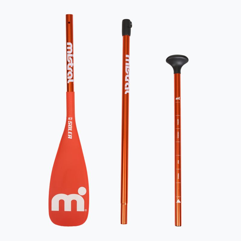 Wiosło SUP 3-częściowe Mistral Solea Alu orange 3