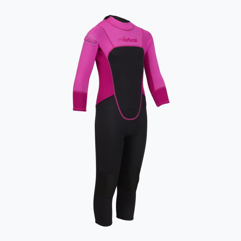 Pianka do pływania dziecięca Mistral Breeze 76 2,5/2mm Kids Suit black/pink