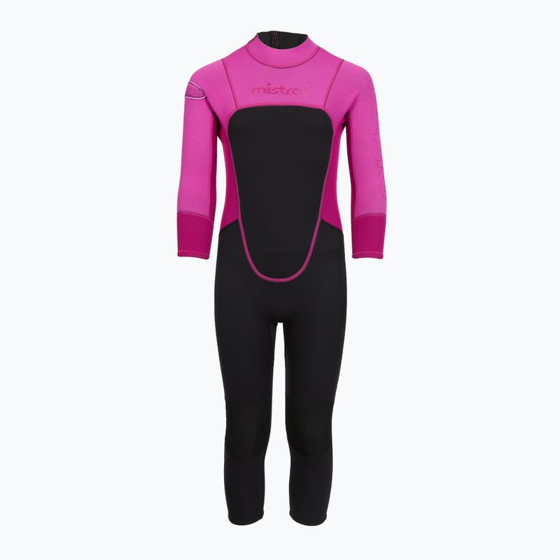 Pianka do pływania dziecięca Mistral Breeze 76 2,5/2mm Kids Suit black/pink 2