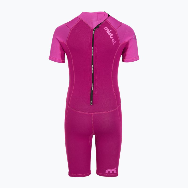 Pianka do pływania dziecięca Mistral Breeze 76 2,5/2mm Kids Shorty pink 3