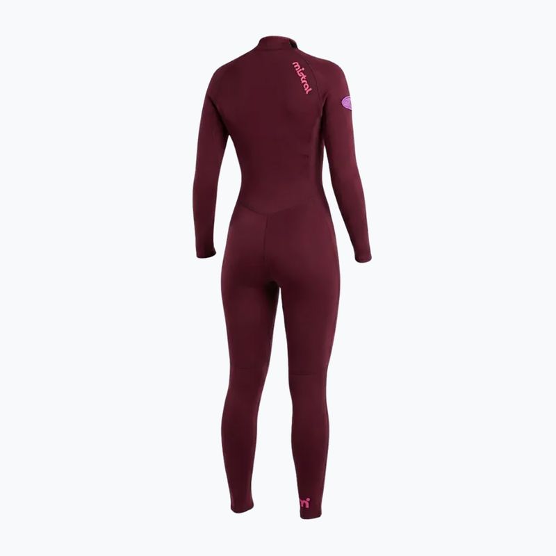 Pianka do pływania damska Mistral Sirocco 2,5/2mm Ladies Front Zip burgundy 2