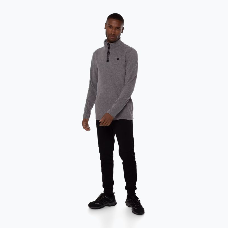 Bluza polarowa męska Protest Perfectym 1/4 Zip Active dark grey melee 2