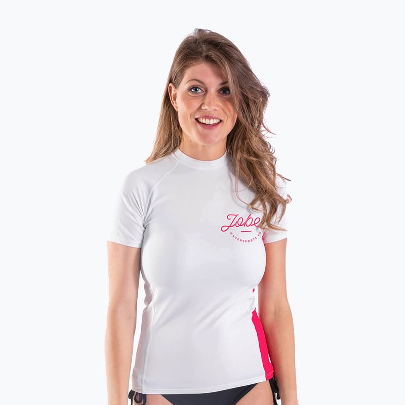 Koszulka do pływania damska JOBE Rashguard white