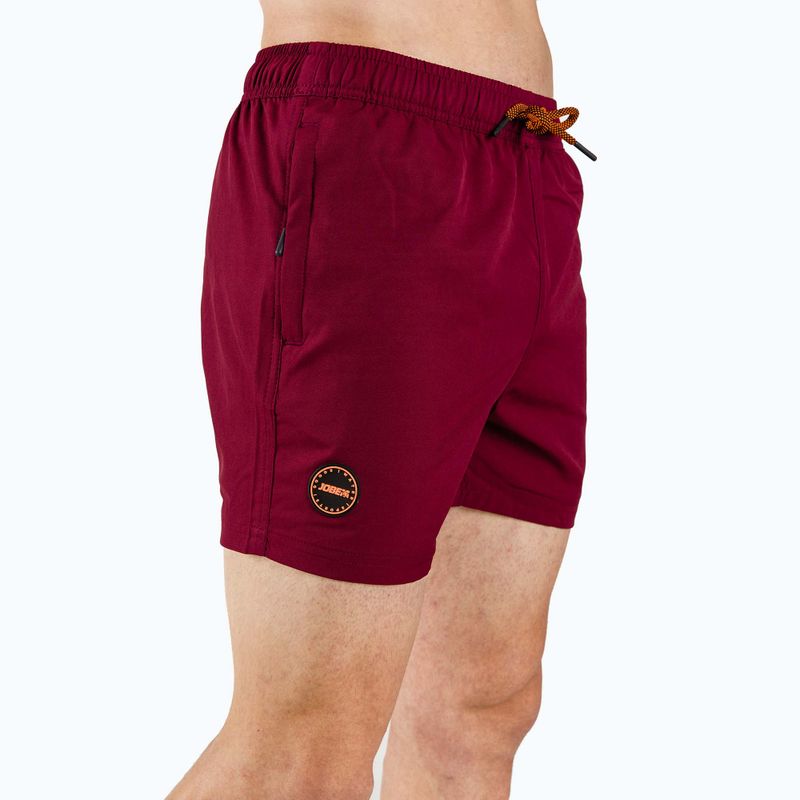 Szorty kąpielowe męskie JOBE Swimshort burgundy red