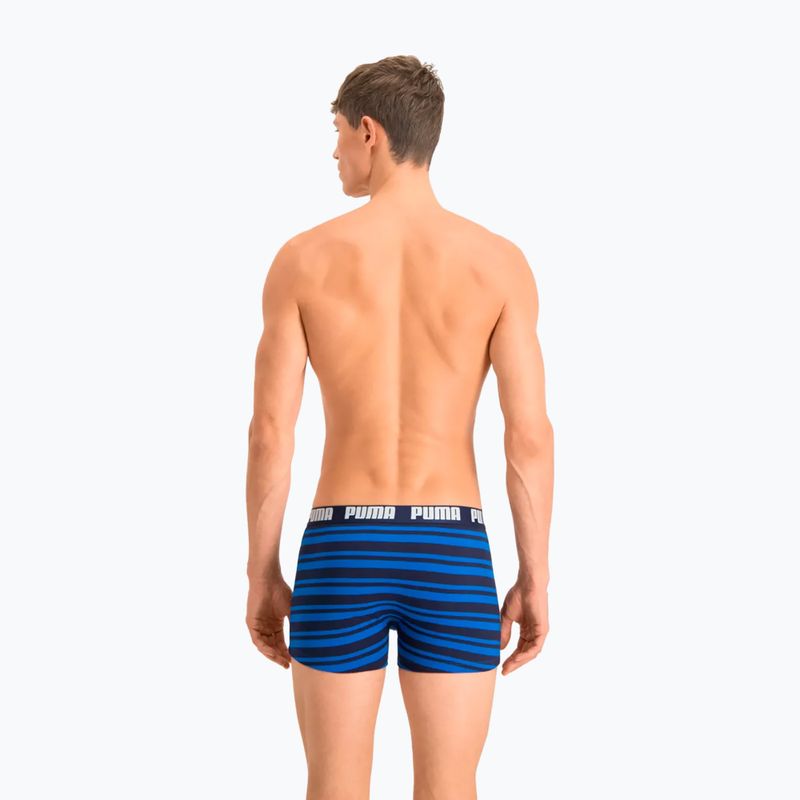 Bokserki męskie PUMA Heritage Stripe 2 pary blue 4