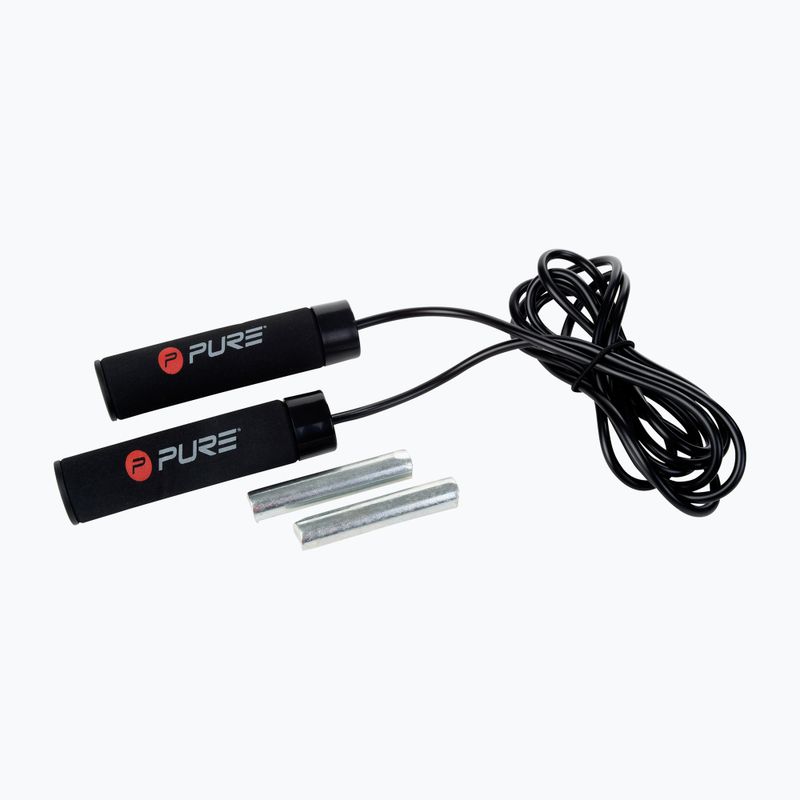 Skakanka z obciążeniem Pure2Improve Weighted Jumprope czarna 2168