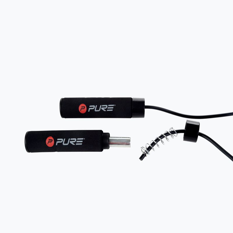 Skakanka z obciążeniem Pure2Improve Weighted Jumprope czarna 2168 3