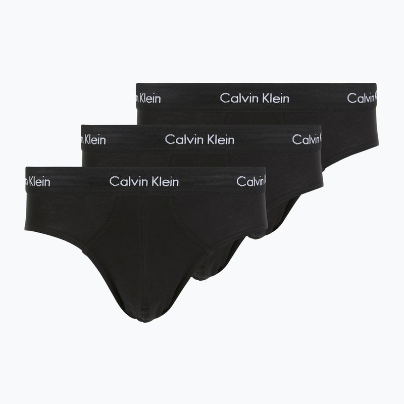 Slipy męskie Calvin Klein 0000U2661G Hip Brief 3 pary black body