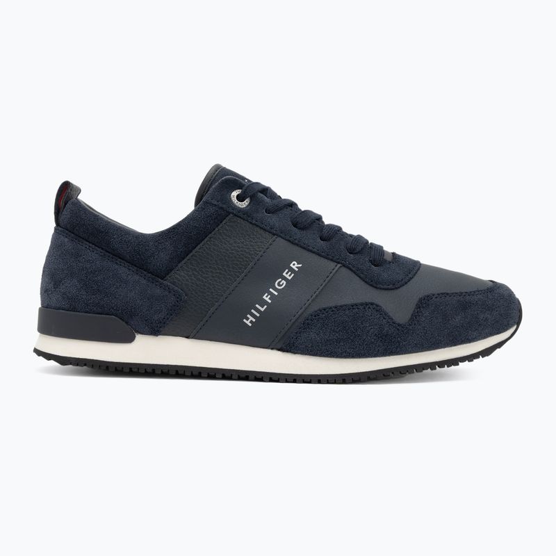 Buty męskie Tommy Hilfiger Iconic Leather Suede Mix Runner midnight 2