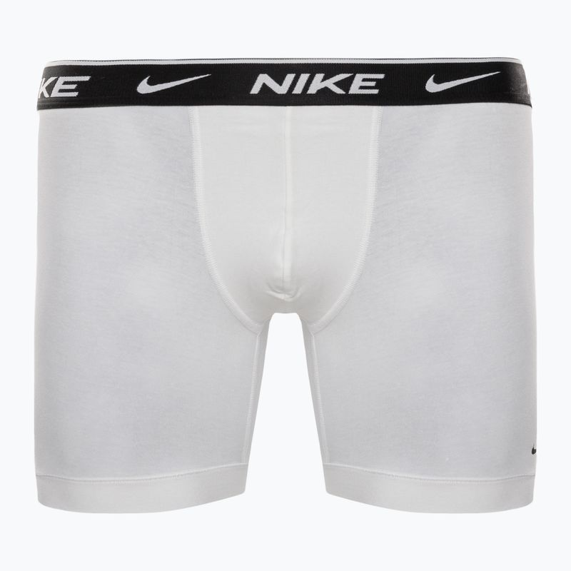 Bokserki męskie Nike Everyday Cotton Stretch 3 pary white/grey heather/black 8