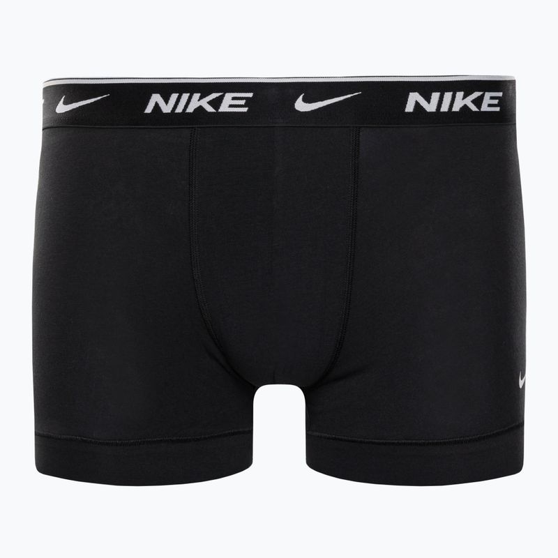 Bokserki męskie Nike Everyday Cotton Stretch Trunk 2 pary black