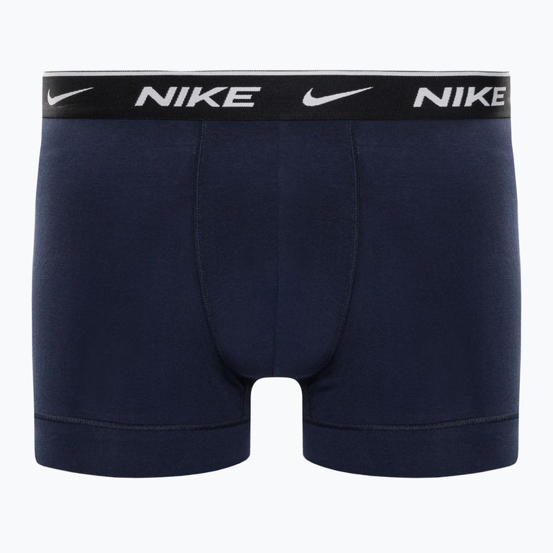 Bokserki męskie Nike Everyday Cotton Stretch Trunk 2 pary obsidian/game royal 5