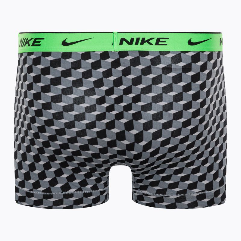 Bokserki męskie Nike Everyday Cotton Stretch Trunk 3 pary geo block print/cool grey/black 3