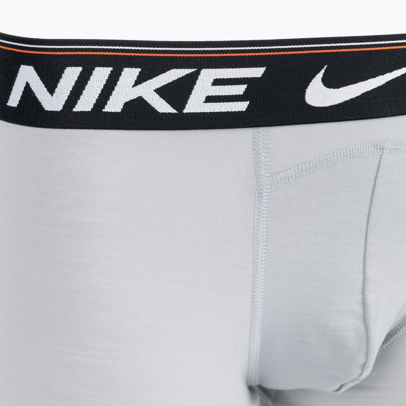 Bokserki męskie Nike Dri-FIT Ultra Comfort Trunk 3 pary grey/orange 4