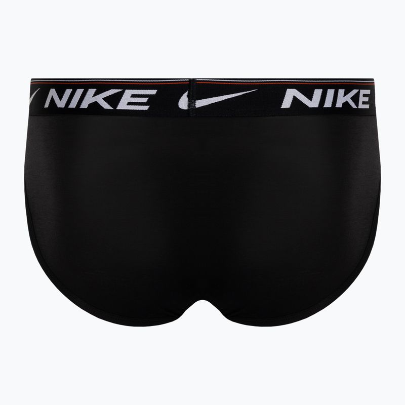 Slipy męskie Nike Dri-Fit Hip Logo Brief 3 pary black/black/black 3