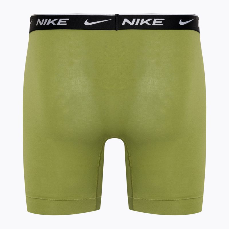 Bokserki męskie Nike Everyday Cotton Stretch 3 pary pear/heather grey/black 5