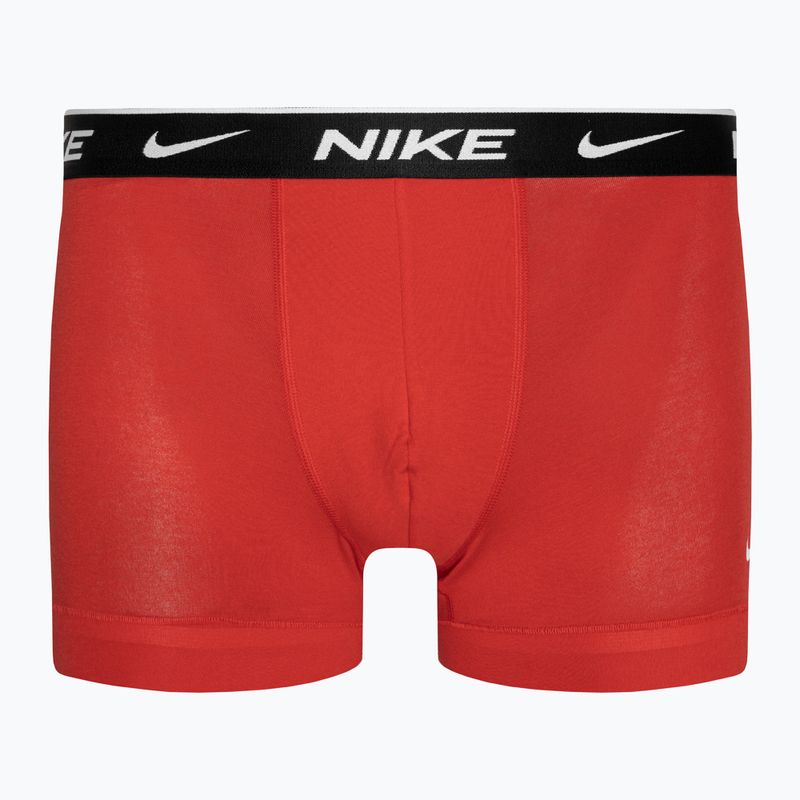 Bokserki męskie Nike Everyday Cotton Stretch Trunk 3 pary aquarius blue lg print/grey/uni red 6