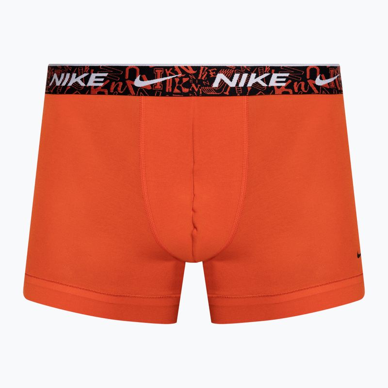 Bokserki męskie Nike Everyday Cotton Stretch Trunk 3 pary red/aquarius blue/stadium green 2