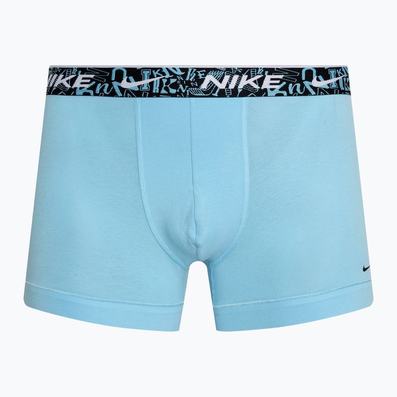 Bokserki męskie Nike Everyday Cotton Stretch Trunk 3 pary red/aquarius blue/stadium green 3