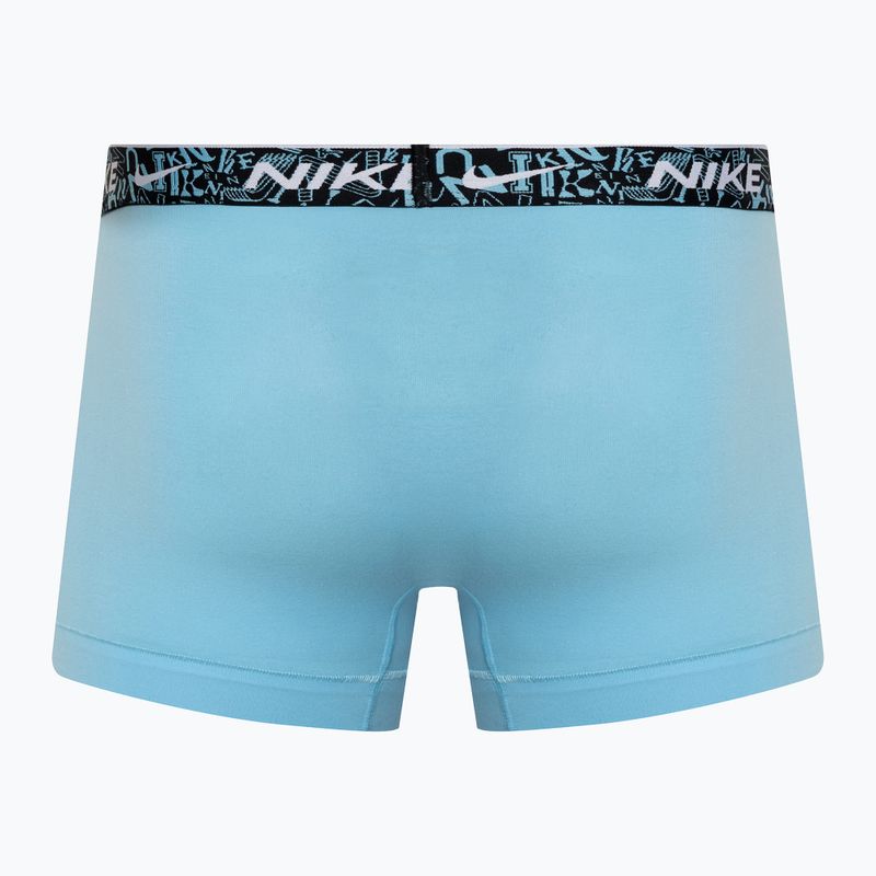 Bokserki męskie Nike Everyday Cotton Stretch Trunk 3 pary red/aquarius blue/stadium green 5