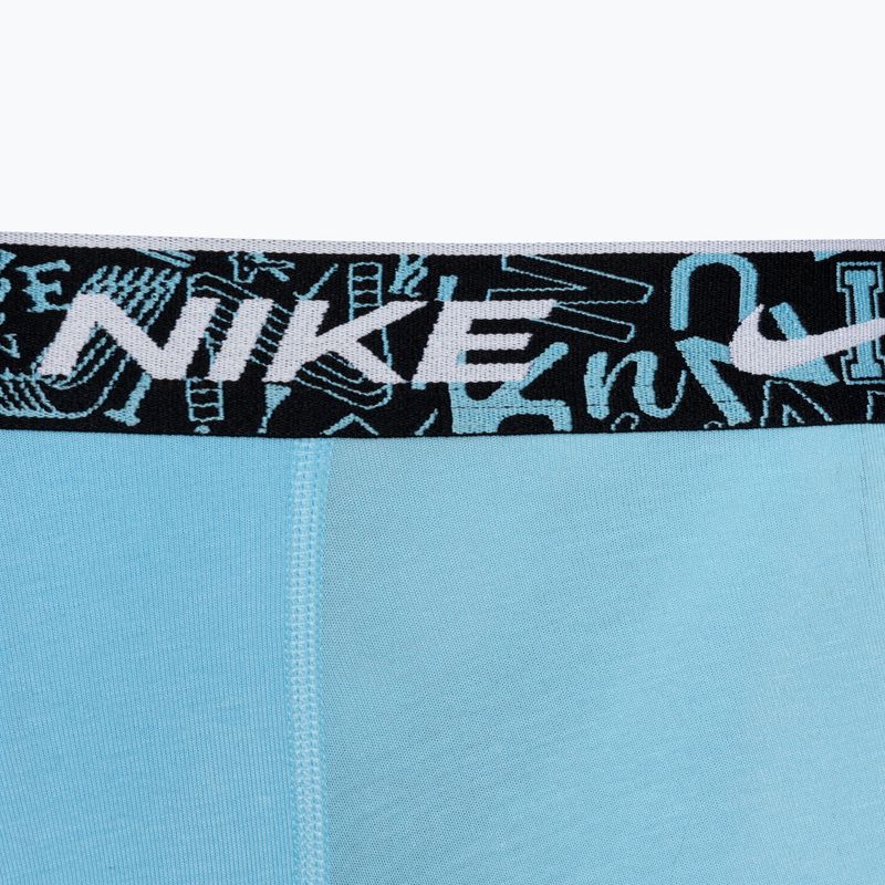 Bokserki męskie Nike Everyday Cotton Stretch Trunk 3 pary red/aquarius blue/stadium green 7