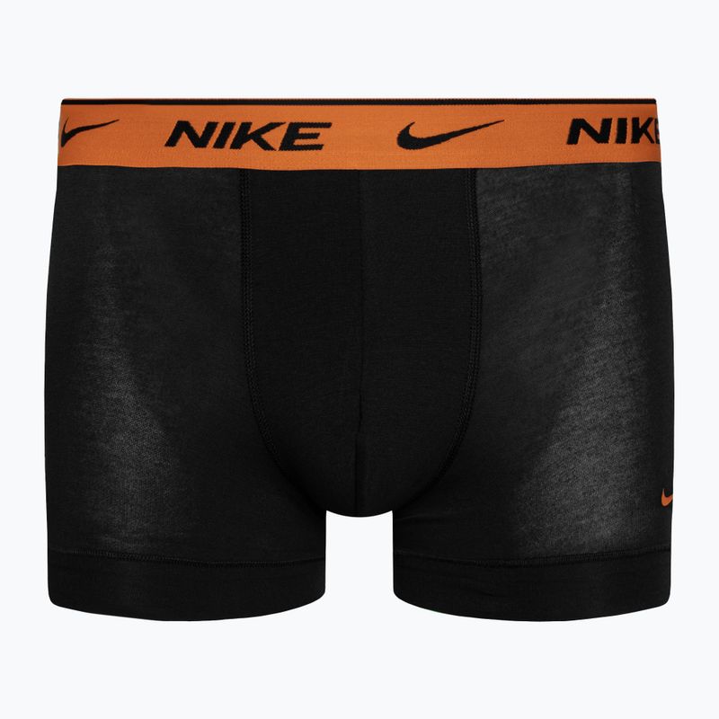 Bokserki męskie Nike Everyday Cotton Stretch Trunk 3 pary grey/orange/yellow 3