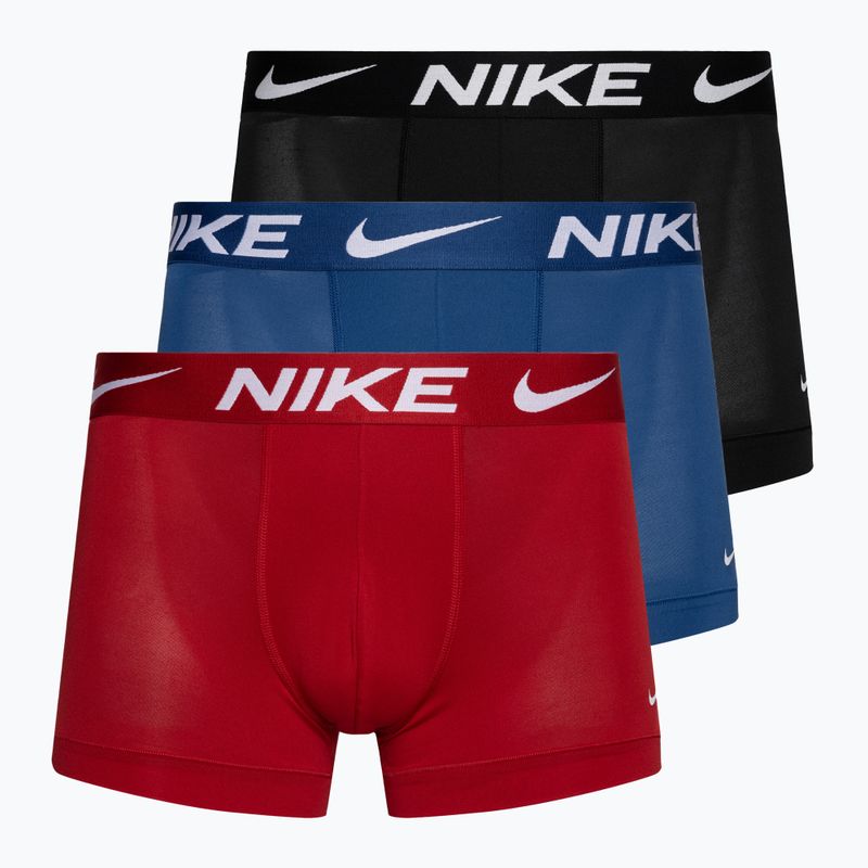 Bokserki męskie Nike Dri-Fit Essential Micro Trunk 3 pary black/red/blue