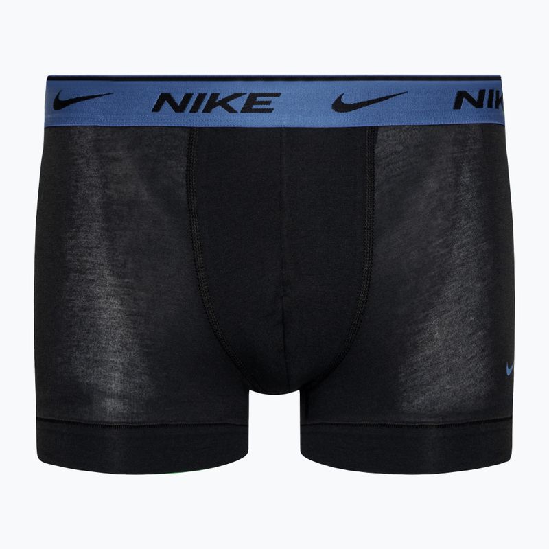 Bokserki męskie Nike Everyday Cotton Stretch Trunk 3 pary black/blue/grey 4