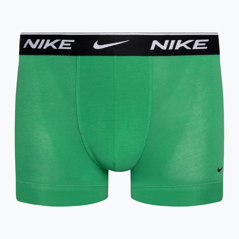 Bokserki męskie Nike Everyday Cotton Stretch Trunk 3 pary green/violet/blue 3