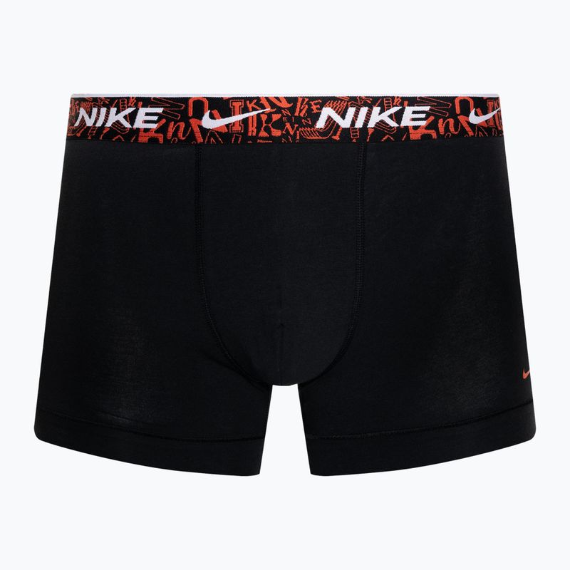 Bokserki męskie Nike Everyday Cotton Stretch Trunk 3 pary black/red/aquarius blue/stadium green 2