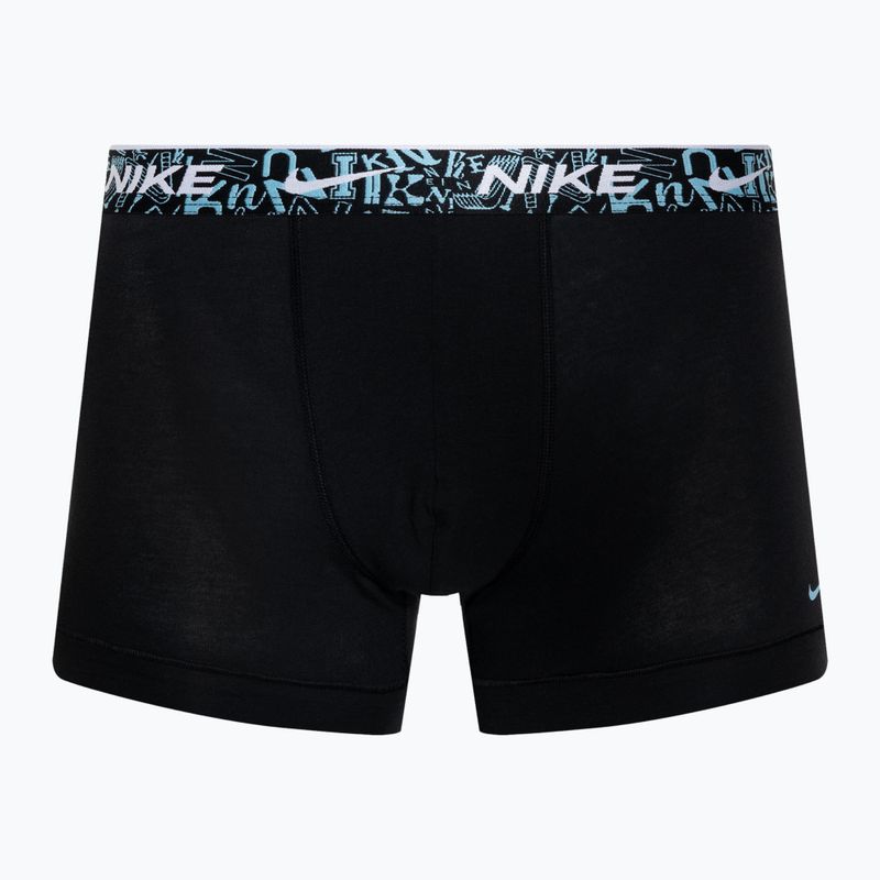 Bokserki męskie Nike Everyday Cotton Stretch Trunk 3 pary black/red/aquarius blue/stadium green 4