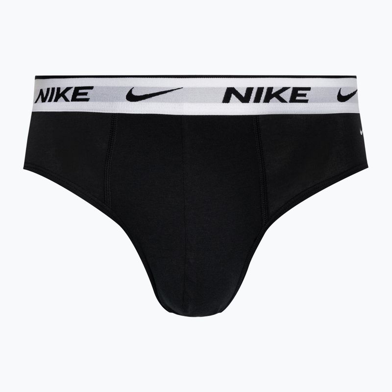 Slipy męskie Nike Everyday Cotton Stretch Brief 3 pary star blue/wolf grey/black white 4