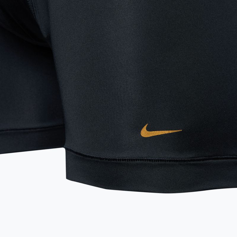 Bokserki męskie Nike Dri-Fit Essential Micro Boxer Brief 3 pary black/rem/black metalic gold 5