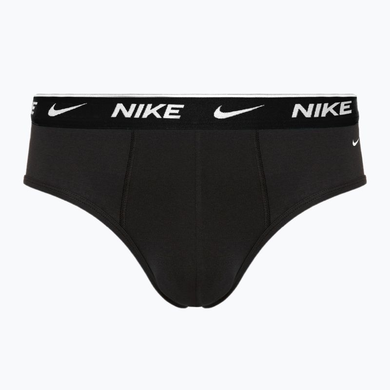 Slipy męskie Nike Everyday Cotton Stretch Brief 3 pary black dusty/ast/arry navy 3