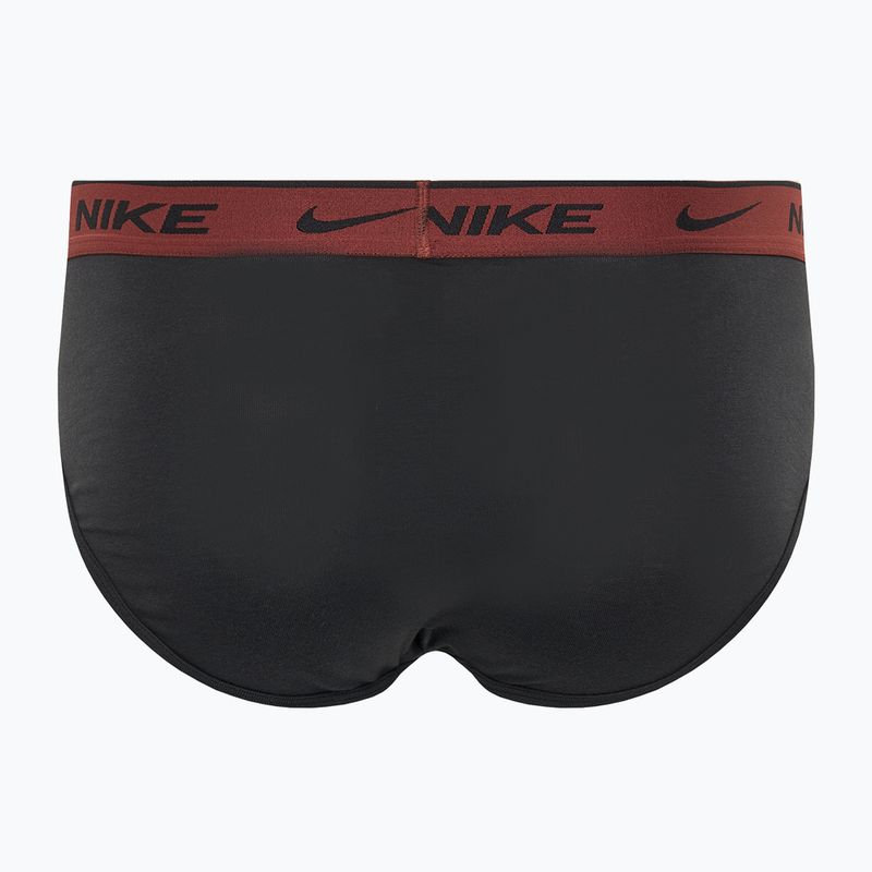 Slipy męskie Nike Everyday Cotton Stretch Brief 3 pary cyber black/heather grey/dark pony 3