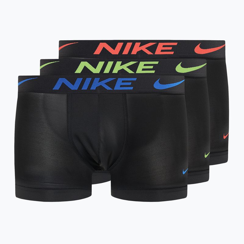 Bokserski męskie Nike Dri-Fit Essential 3 pary black/hot punch/hyper royal