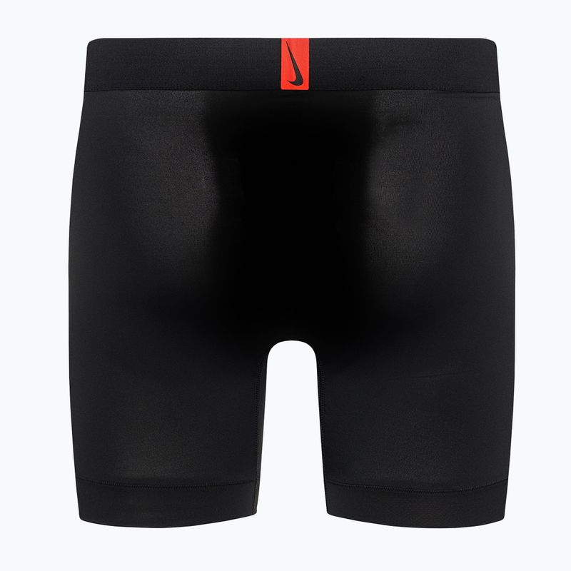 Bokserki męskie Nike Essential Micro Boxer Brief black team orange 2