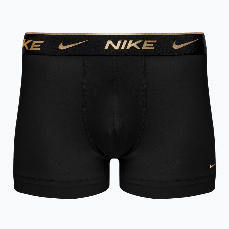 Bokserki męskie Nike Everyday Cotton Stretch Trunk 3 pary black silver/red gold/black gold 2