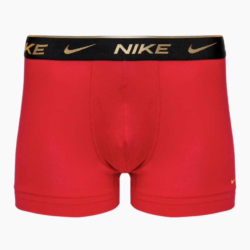 Bokserki męskie Nike Everyday Cotton Stretch Trunk 3 pary black silver/red gold/black gold 3