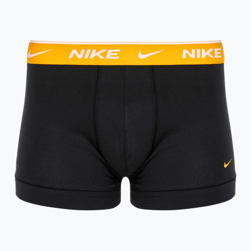 Bokserki męskie Nike Everyday Cotton Stretch Trunk 3 pary black/gold/hyper crimson 2