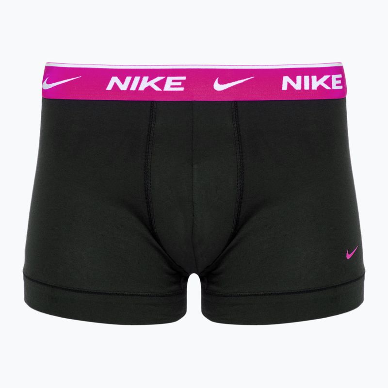 Bokserki męskie Nike Everyday Cotton Stretch Trunk 3 pary black/gold/hyper crimson 3