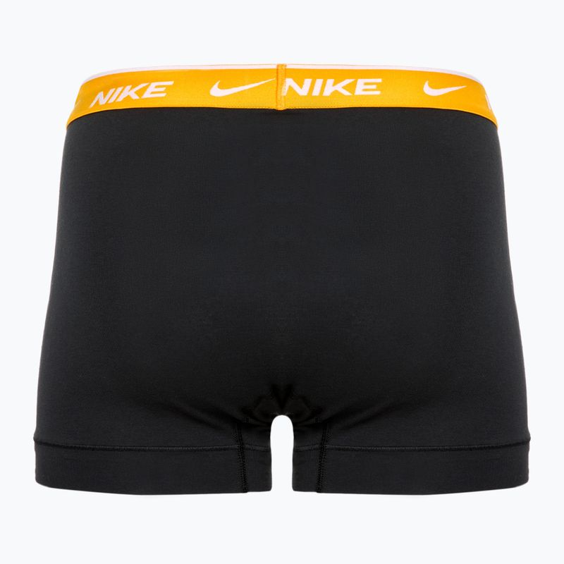 Bokserki męskie Nike Everyday Cotton Stretch Trunk 3 pary black/gold/hyper crimson 5