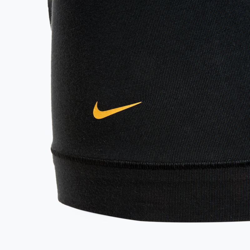 Bokserski męskie Nike Everyday Cotton Stretch Trunk 3 pary black/gold/hyper crimson 6