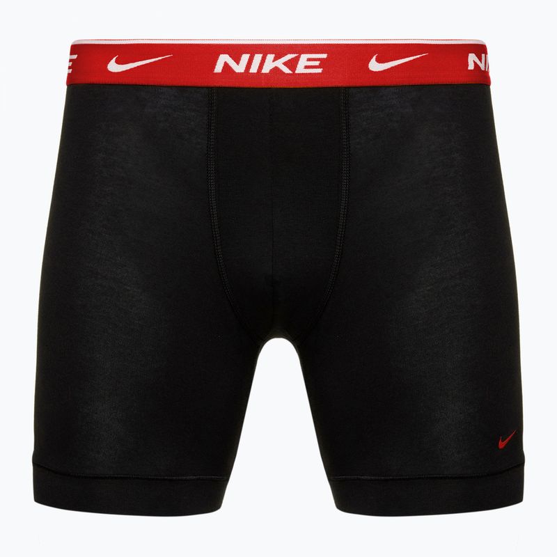 Bokserki męskie Nike Everyday Cotton Stretch 3 pary black team orange/red/black 2