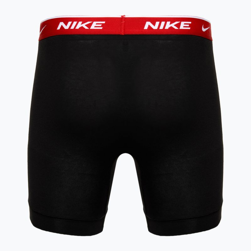 Bokserki męskie Nike Everyday Cotton Stretch 3 pary black team orange/red/black 5