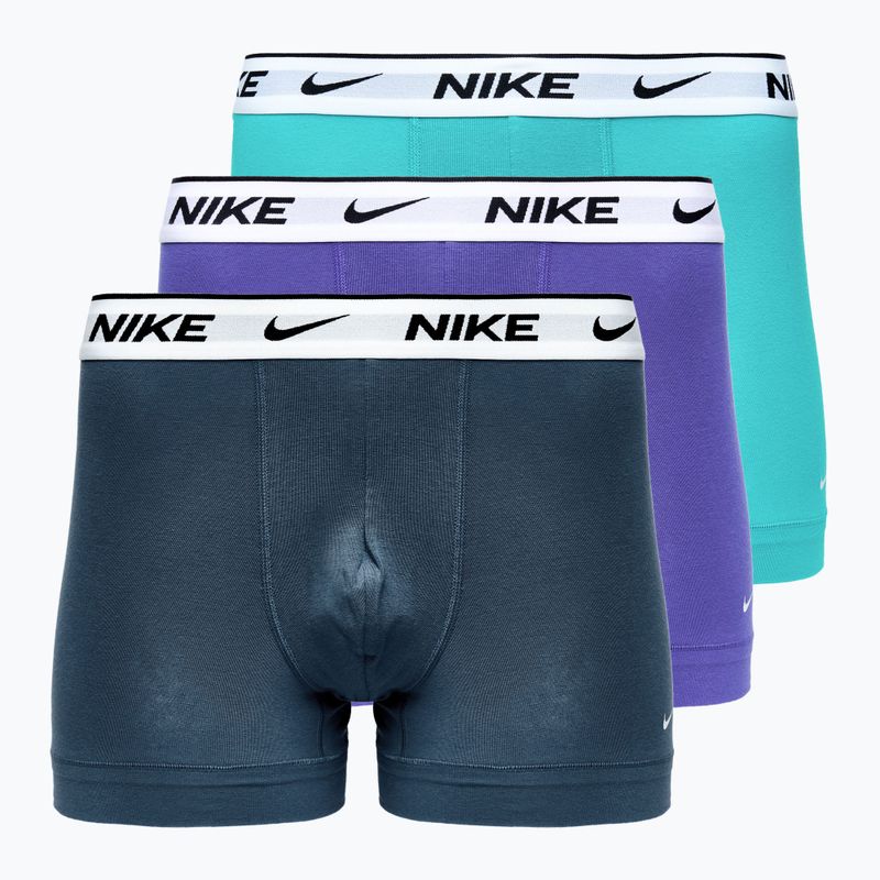 Bokserki męskie Nike Everyday Cotton Stretch Trunk 3 pary dustycactus/black/arm navy