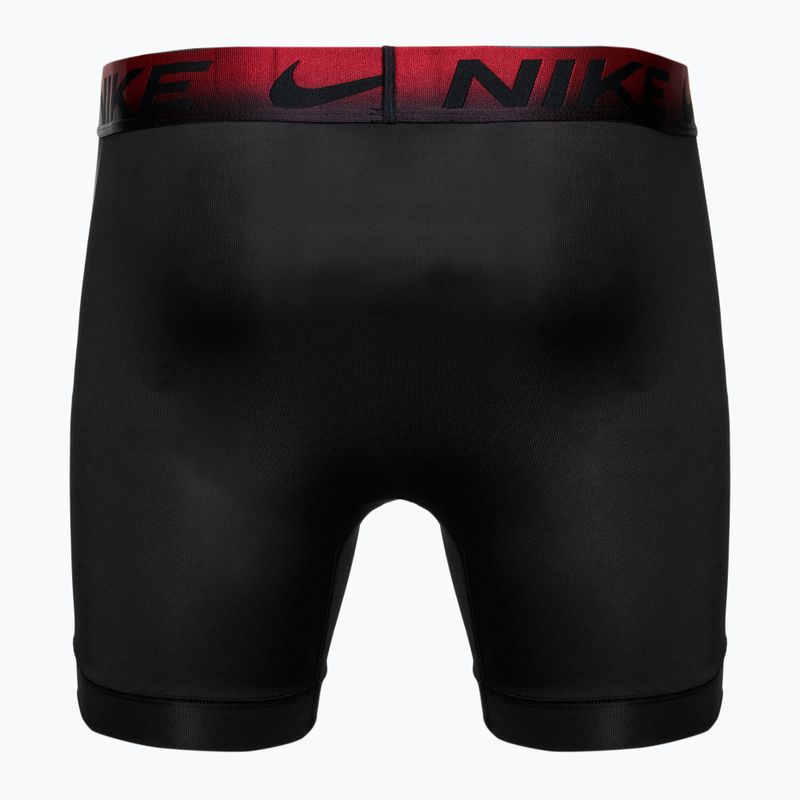 Bokserski męskie Nike Dri-Fit Essential Micro Boxer Brief 3 pary black/grey/deep red 2